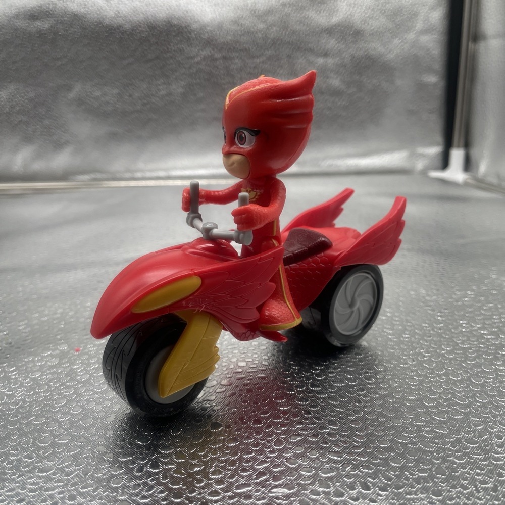 PJ MASKS OWLETTE Action Figure + SUPER MOON ADVENTURE SPACE ROVER BIKE 12/7/24 M